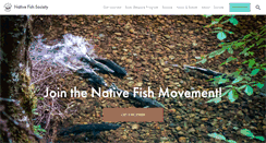 Desktop Screenshot of nativefishsociety.org