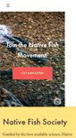 Mobile Screenshot of nativefishsociety.org