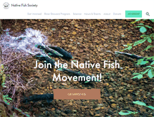 Tablet Screenshot of nativefishsociety.org